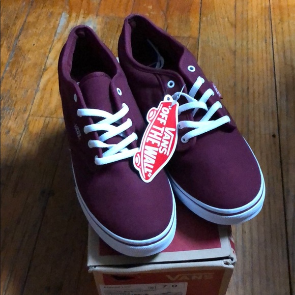 vans atwood low burgundy